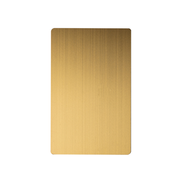 Personalized ODM NFC Gold Metal Business Card NFC Stainless Steel Brushed Smart Business Card
