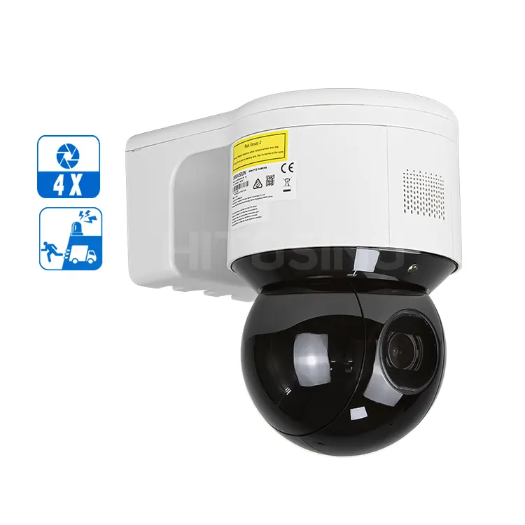 Orijinal HIK DS-2DE3A404IW-DE 4MP hareket algılama IR gece görüş İki yönlü ses açık 4x optik Zoom PTZ kamera