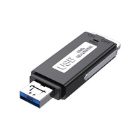 Grabadora de Voz USB SK868 de 8GB con 9 Horas de Grabación en Formatos WMA/MP3/WAV y Batería de Litio Integrada