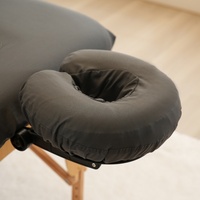 Offre Spéciale noir Spa Salon Table housse de protection Premium couvre-lit du visage ensemble 3 pièces Ultra doux microfibre Table de Massage ensemble de draps