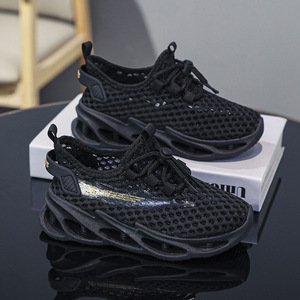 Zapatillas deportivas de moda para hombre con cordones, transpirables, de malla de tejido abierto, informales, de caña alta, con amortiguación y malla sencilla. - Product Image 6