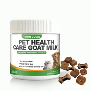 OEM mascotas suplemento nutricional leche en polvo cuidado de la salud de mascotas leche de cabra para perros gatos
