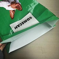 Emballage personnalisé de 20 kg et 25 kg, design de logo de haute qualité, film BOPP pour emballages de nourriture pour animaux de compagnie, sacs en plastique