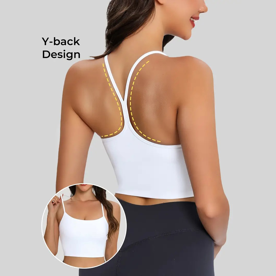 Women's Beautiful Back Running Quick-Drying Yoga Vest Sports Bra Top Outer Wear Chest Pad Breathable Shockproof Activewear Tanks