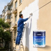 Peinture au latex à base d'eau de haute qualité pour murs intérieurs et extérieurs, peinture à l'émulsion acrylique à faible teneur en COV, fournisseur d'usine OEM ODM en Chine