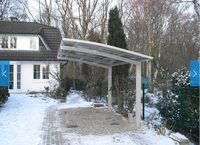 Cochera Exterior Impermeable con Techo Arqueado y Certificación CB, Apta para Protección en Todo Tipo de Clima