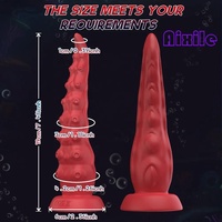 Vibromasseur anal fantaisie en forme de tentacule, pour stimulation de la prostate et du point G, vibrant et ondulant, avec ventouse, modèle pieuvre monstre