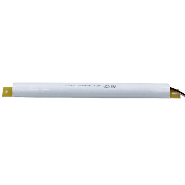 Industrial Use 2500mAh 7.2V NiCd Emergency Lighting Rechargeable Battery Pack for Consumer Electronics Power Tools CE Certified