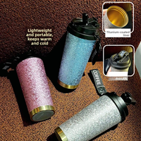 Thermos à double paroi en acier inoxydable de 20 oz, moderne, isolé sous vide, tasse à café, performance thermique de 6 à 12 heures, poignée