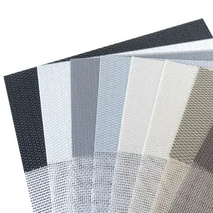 High Quality UV Proof Blackout Waterproof Flame Retardant Polyester Fiber Double Layer Day And Night Zebra Blinds Fabric