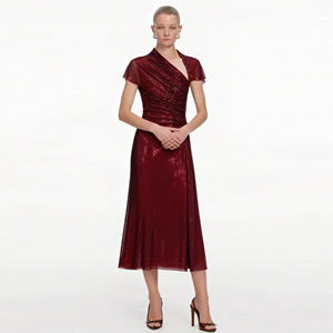 女式时尚水晶连衣裙 |   高度装饰的长款礼服，适合晚会、舞会和奢华活动 - Product Image 2