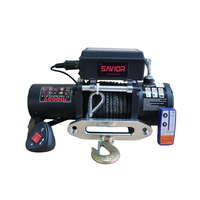 Treuil électrique de sauvetage automobile 380V/220V 9500 livres, télécommande, treuil de levage automatique, mini-grue montée sur véhicule, remorque électrique
