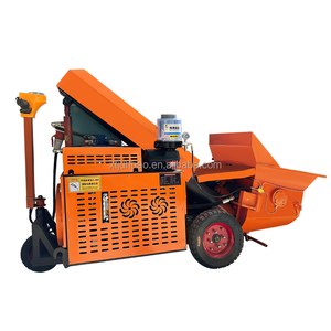 Tragbare elektrische Baumaschinen Kleine Hochmörtel-Sprüh zementmörtel pumpe Dieselbe triebene Mini-Beton pumpe - Product Image 1