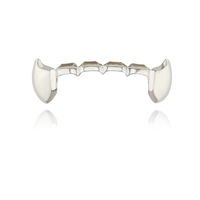 Grillz dentaires plaqués or 18 carats, ensemble de crocs simples et de grillz inférieurs pour hommes et femmes, accessoire de rappeur