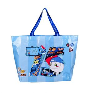 Bolsa de Mano Promocional para Eventos Corporativos, Diseño 2024, Gran Capacidad, Laminada, Tejida en PP, para Exposiciones - Product Image 6