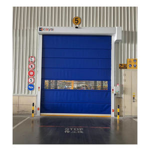 Porte automatique à enroulement rapide en PVC pour lavage de voitures avec système servo, options de couleurs, différentes tailles, porte haute vitesse - Product Image 2