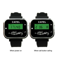 Système d'appel sans fil CATEL CTTN85, récepteur de montre, bipeur et support de menu d'appel pour équipement de service de restaurant