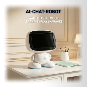 หุ่นยนต์การศึกษาสำหรับเด็กยอดนิยม ระบบแอนดรอยด์ 10.0 พร้อมระบบสั่งงานด้วยเสียง กล้อง 200 วัตต์ และวิดีโอคอล - Product Image 2