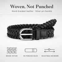 Ceinture tressée avec boucle à ardillon métallique pour femme, multicolore, vente en gros, fournisseur OEM ODM