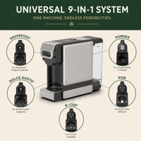 Mesin Espresso Multi Kapsul Profesional 19 Bar dengan Tangki Air Transparan 1L yang Dapat Dilepas