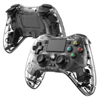 Control Inalámbrico para PC P05 con Vibración 5.0, Diseño Transparente con Efecto de Brillo