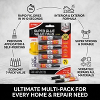 7pcs Perekat Cyanoacrylate Super Kuat Ramah Lingkungan untuk Konstruksi & Pengemasan Kayu Berkinerja Tinggi