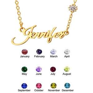 Collana nome personalizzabile alla moda in acciaio inox lettera placcato oro Choker nome personalizzato collana in acciaio inox - Product Image 6