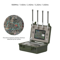 Système de détection de drones 900 MHz-5,8 GHz, détecteur FPV portable, suivi multi-cibles, télécommande, sécurité des drones, faible taux d'erreur d'alarme