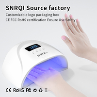 SNRQI Sèche-Ongles Rechargeable 10s Cure Gel Vernis À Ongles Équipements Portable Non Occupé Espace Manucure Nail Art Pratique