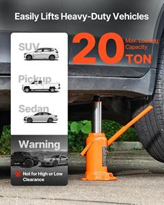 <span class=keywords><strong>Cric</strong></span> <span class=keywords><strong>hydraulique</strong></span> à bouteille 20 tonnes, robuste, soudé, <span class=keywords><strong>pour</strong></span> voiture, SUV, pick-up, réparation automobile, levage domestique et équipement agricole - Product Image 2
