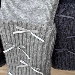Tongxingyuan Baby Knitted Leggings Gray Alpaca Wool Lining Winter Unisex Straight Fit - Product Image 3