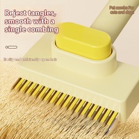 Brosse démêlante NOVIPET pour chien et chat, outil de toilettage, brosses lissantes, poils rétractables doux pour la peau, faciles à nettoyer