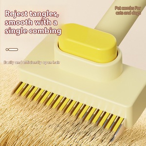 NOVIPET Spazzola Deshedding per Cani e Gatti, Strumento per la Toelettatura, Spazzole Slicker con Setole Retrattili Delicate sulla Pelle, Facili da Pulire - Product Image 3