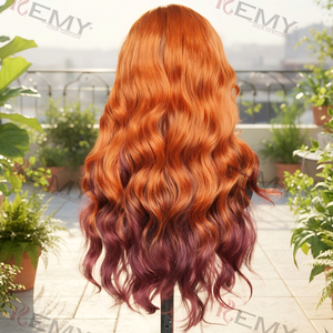KEMY HAIR New High Temperature Fiber 13x6 Lace Front <strong>Wigs</strong> Glueless Premium Heat Resistant Loose Body Wave <strong>Wigs</strong> Black Women - Product Image 5
