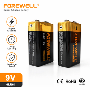 FOREWELL 6LR61 <span class=keywords><strong>9V</strong></span> 550mAh <span class=keywords><strong>Batteria</strong></span> Super Alcalina in Confezione Multipla per Telecomandi, Utensili Elettrici ed Elettronica di Consumo - Product Image 3