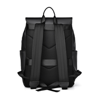 Tas Ransel Bisnis Tahan Lama Grosir untuk Pelajar, Bahan PU Anti Air Poliester, Tas Laptop Sekolah Pria, Fashion Retro Trendi Kasual Sporty
