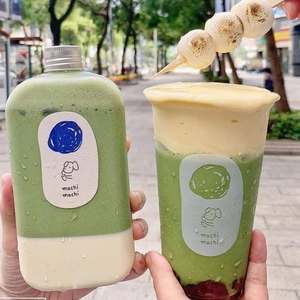 Botellas <span class=keywords><strong>de</strong></span> Plástico Reciclables y Personalizables al por Mayor <span class=keywords><strong>de</strong></span> 350 ml y 400 ml para Jugos, Té con Leche y Bebidas, con Tapas <span class=keywords><strong>de</strong></span> Rosca - Product Image 3