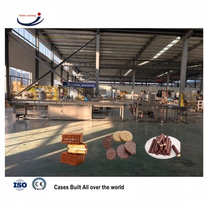Nuove Macchine Economiche Semi-automatiche ad Alta Precisione da 400mm 600mm <span class=keywords><strong>per</strong></span> la Produzione di Barrette di Cioccolato, Biscotti e Wafer Ricoperti di Farina e Frutta Secca - Product Image 4