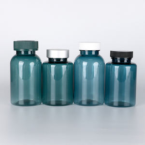 Botella farmacéutica Deep Blue PET, 175ml, 180ml, colores personalizados para gomitas de vitamina, boca ancha, estampado dorado, aprobado por la FDA - Product Image 5