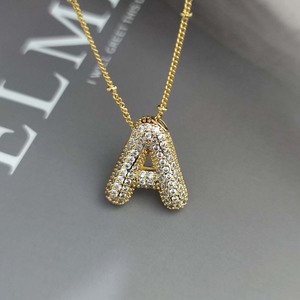Nuevos Collares de Acero Inoxidable con Letras Inglesas de la A a la Z con Cristales de Circonio de Lujo para Mujer, Gargantilla Moderna, Joyería al por Mayor - Product Image 5