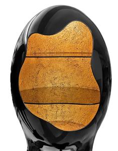 ضوء فاخر أوريون عصري مستقبلي أسود ذهبي خزانة عرض زجاجية خفيفة أثاث غرفة المعيشة بار جاف - Product Image 5