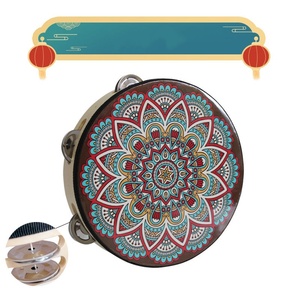 Tambourin à double rangée de clochettes Dunhuang, tambour à main Uïghour du Xinjiang, instrument de musique pour la danse Hanfu - Product Image 5