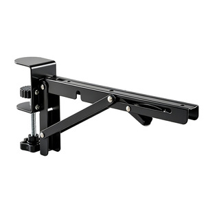 Support d'extension de bureau réglable avec clip, fixation sans perçage, pour bureau d'ordinateur, utilisation en chambre, construction en acier laminé à froid - Product Image 3
