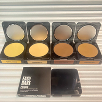 Polvo Compacto Fijador Mate, Polvo Prensado EASY BAKE para Todo Tipo de Piel