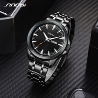 Sinobi Bracelet En Acier Inoxydable Or/Noir Pistolet IP Placage 43MM Diamètre Montres À Quartz Japon MIYOTA Mouvement Avec Date