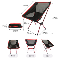 Chaise de camping pliable ultralégère en aluminium et Oxford, nouvelle conception, chaise de pique-nique portable pour la randonnée en plein air et le mobilier d'extérieur