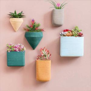 Jardinières murales géométriques en résine Décoration intérieure Ins Fashion Style Suspension murale Pots de fleurs - Product Image 5