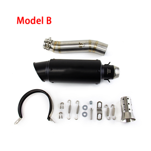 Deslizamiento para <span class=keywords><strong>Honda</strong></span> <span class=keywords><strong>CB300R</strong></span> 2013-2023 CBR300F Puntas de silenciador negras Tubo de escape medio - Product Image 6