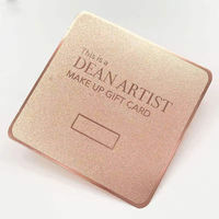 Carte Métallique Personnalisée Or Rose et Noir Gravure Laser Sérigraphie pour Programme de Fidélisation VIP de Luxe