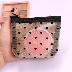 Haute qualité Nylon pochette cosmétique Portable voyage stockage maquillage sac étanche fermeture éclair Durable mode Design lettre motif - Product Image 6